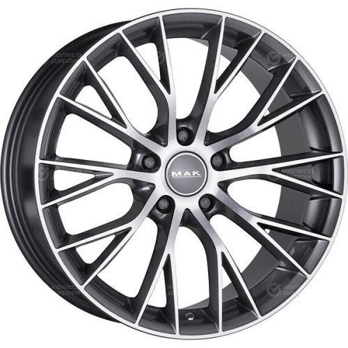 Колесный диск MAK MUNCHEN 8.5xR20 5x108 ET42 DIA63.4 серый с полированной лицевой частью