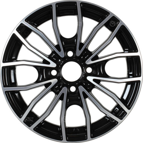Колесный диск iFree Флайт 5.5xR14 4x100 ET43 DIA60.1 чёрный глянцевый с полированной лицевой частью
