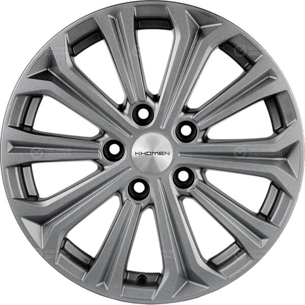 Колесный диск KHOMEN KHW1610 (ZV16_Astra) 6.5xR16 5x115 ET41 DIA70.2 насыщенный темно-серый