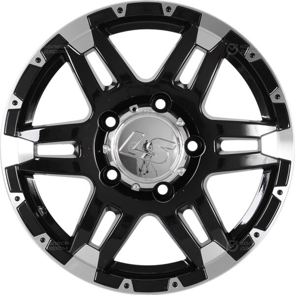 Колесный диск LS LS 212 7xR16 5x139.7 ET30 DIA98.5 черный полностью полированный