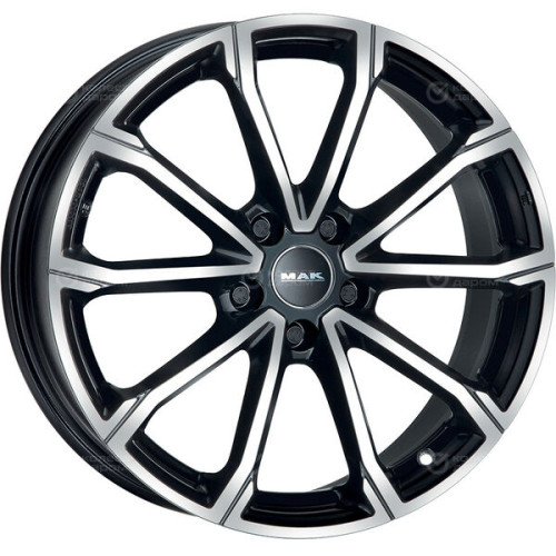 Колесный диск MAK DaVinci 7xR18 5x108 ET47.5 DIA63.4 чёрный глянцевый с полированной лицевой частью