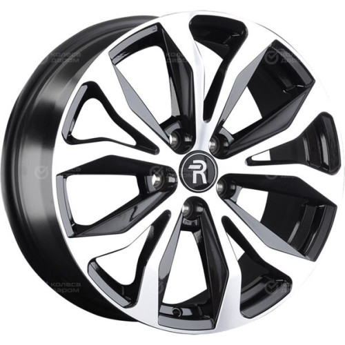 Колесный диск Replay LX62 7.5xR18 5x114.3 ET35 DIA60.1 черный с полированной лицевой стороной