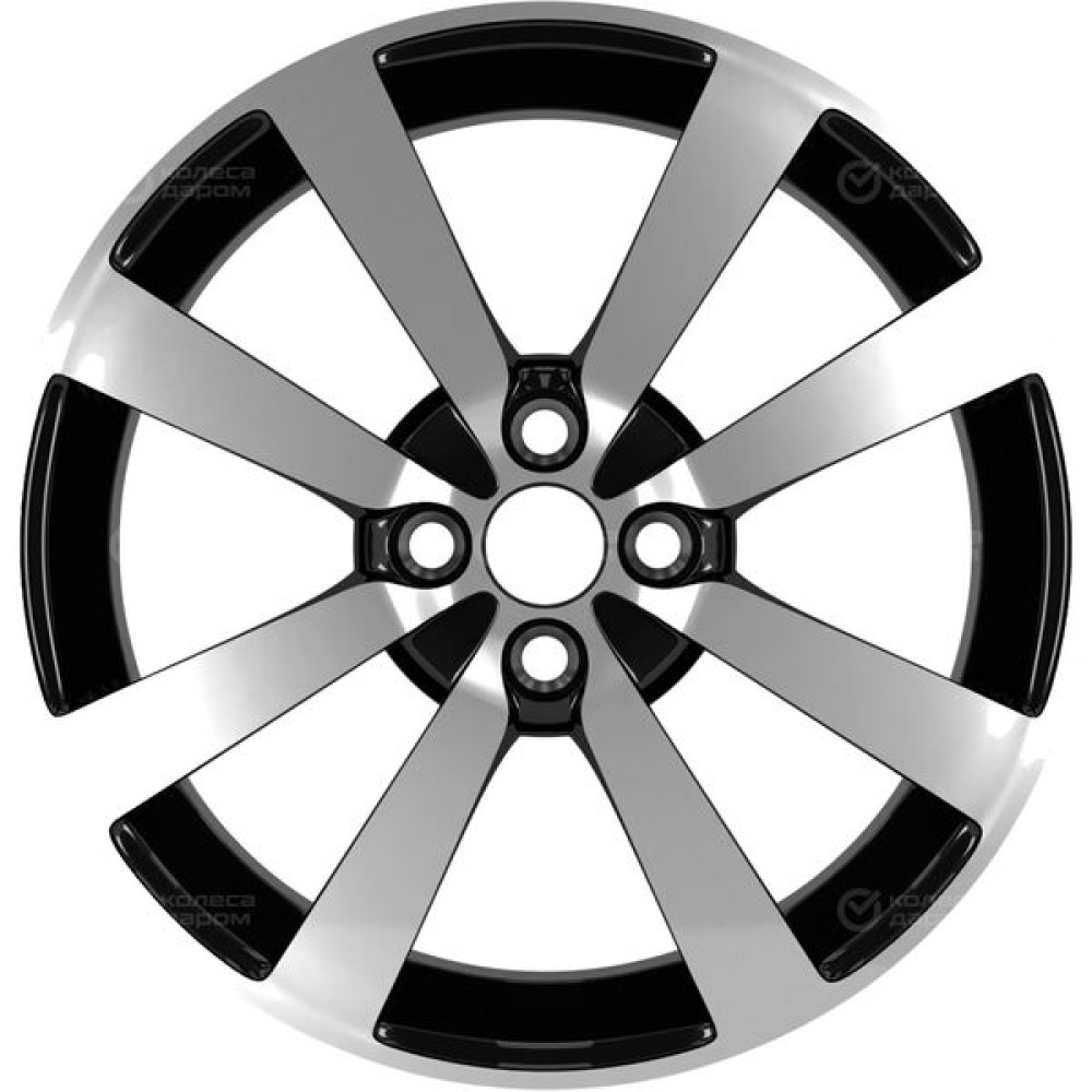 Колесный диск LS LS 948 6xR16 4x100 ET52 DIA54.1 черный полностью полированный