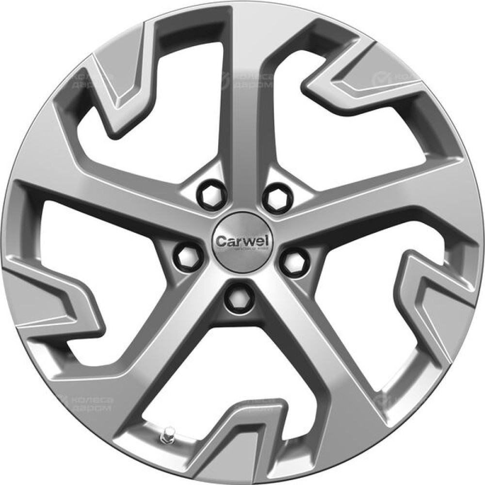 Колесный диск Carwel Таскан 262 7.5xR18 5x114.3 ET50.5 DIA67.1 темно-серебристый