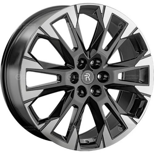 Колесный диск Replay TY442 9xR22 6x139.7 ET50 DIA95.1 черный глянцевый с полированной лицевой частью