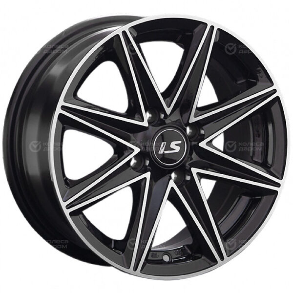 Колесный диск LS LS 363 6.5xR15 4x100 ET40 DIA73.1 черный полностью полированный