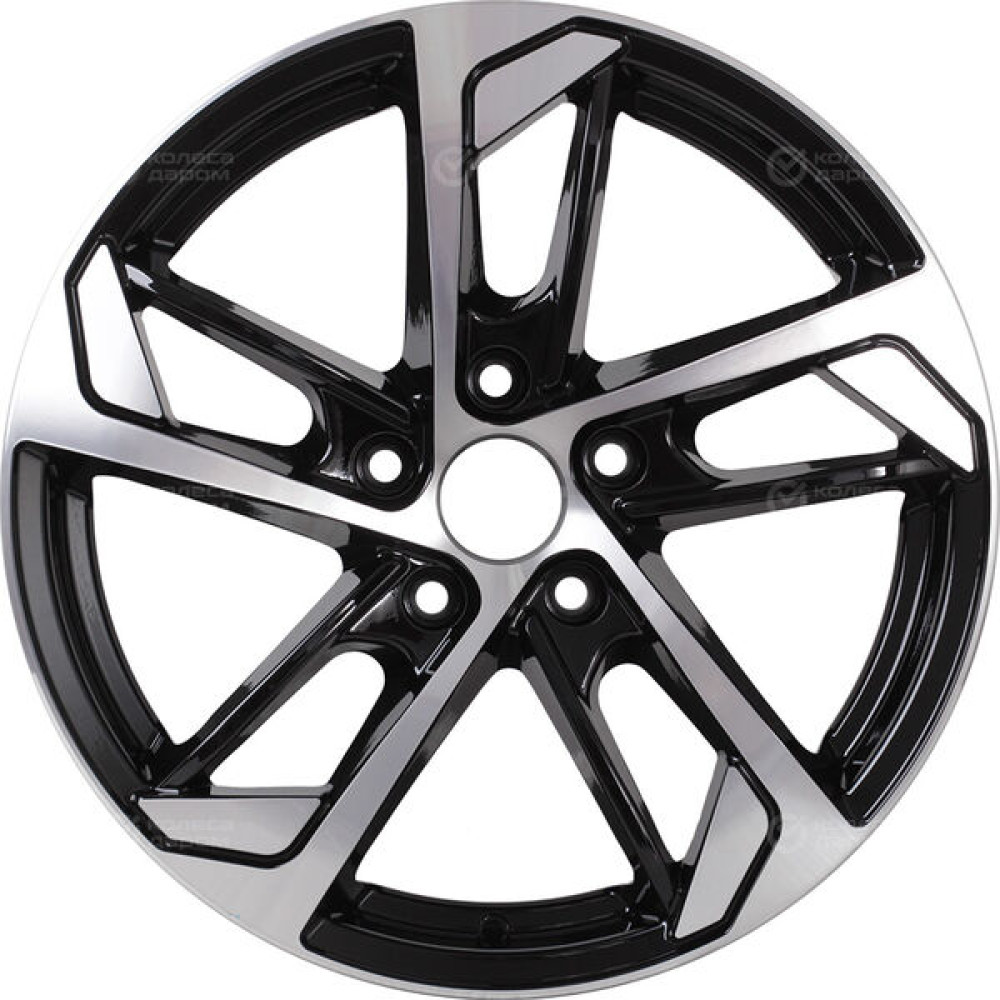 Колесный диск RST R037 7xR17 5x108 ET40 DIA54.1 глянцевый черный с полированной лицевой частью