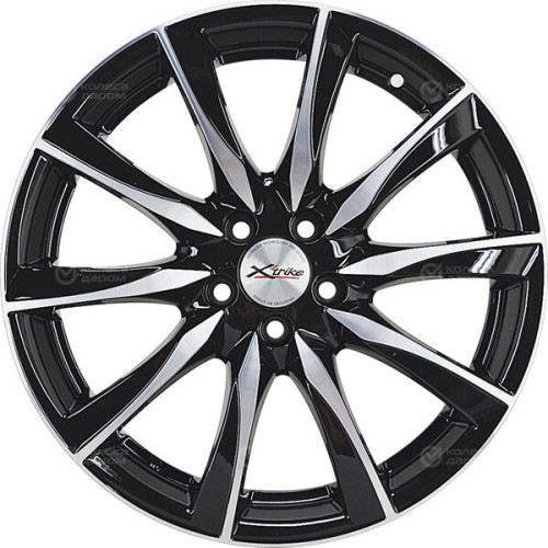 Колесный диск X-trike X120 7xR17 5x114.3 ET40 DIA66.1 черный глянцевый с полированной лицевой поверхностью