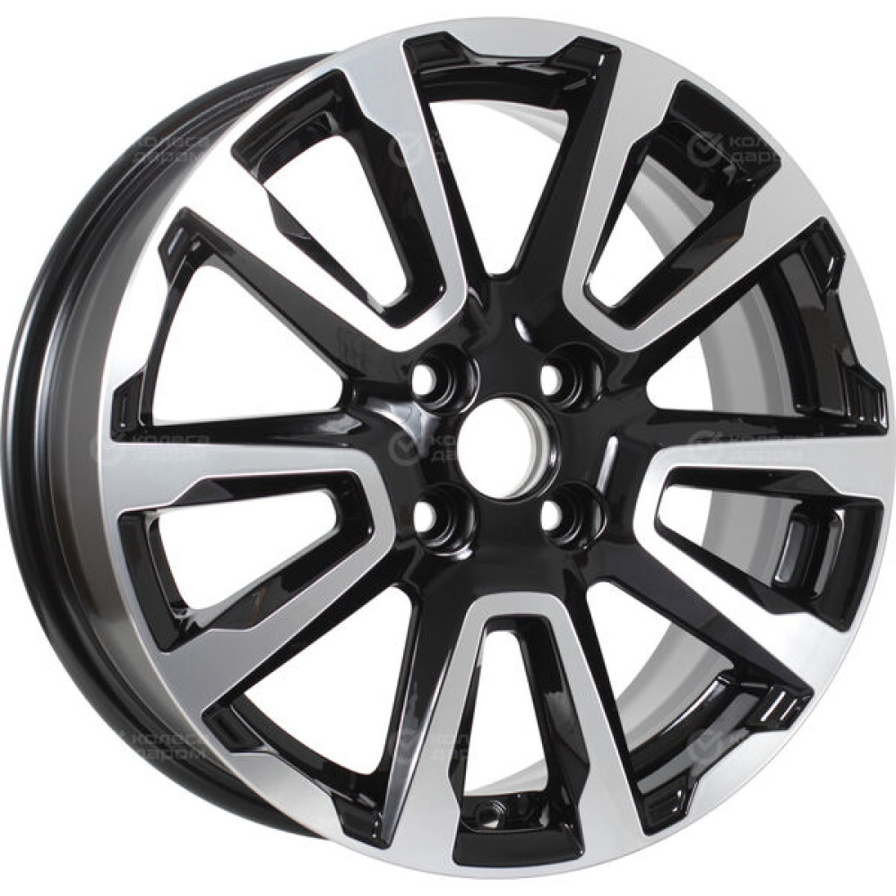 Колесный диск iFree Original КС1026 (ZV 16_Logan) 6.5xR16 4x100 ET45 DIA60.1 черный глянцевый с полированными элементами лицевой поверхности