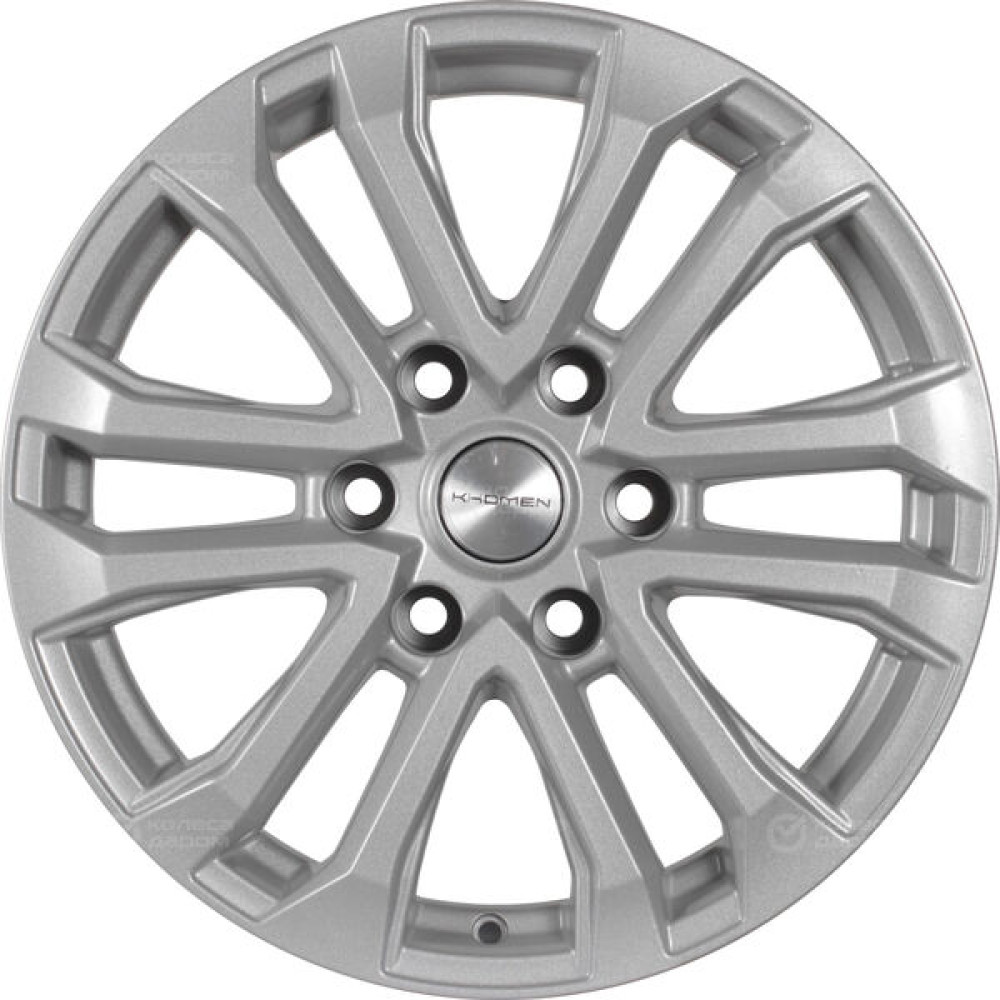Колесный диск KHOMEN KHW1805 (18_ZV Toyota LC Prado) 7.5xR18 6x139.7 ET25 DIA106.1 серебристый