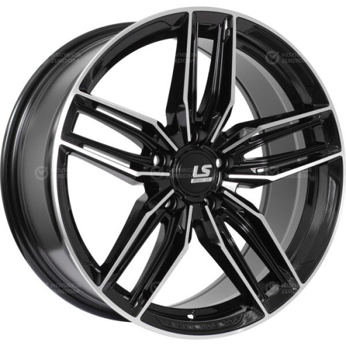 Колесный диск LS FlowForming LS RC54 8.5xR18 5x114.3 ET40 DIA67.1 черный полностью полированный