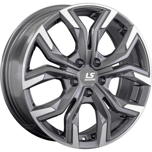 Колесный диск LS FlowForming LS RC92 8xR20 5x108 ET45 DIA63.3 насыщенный темно-серый полностью полированный