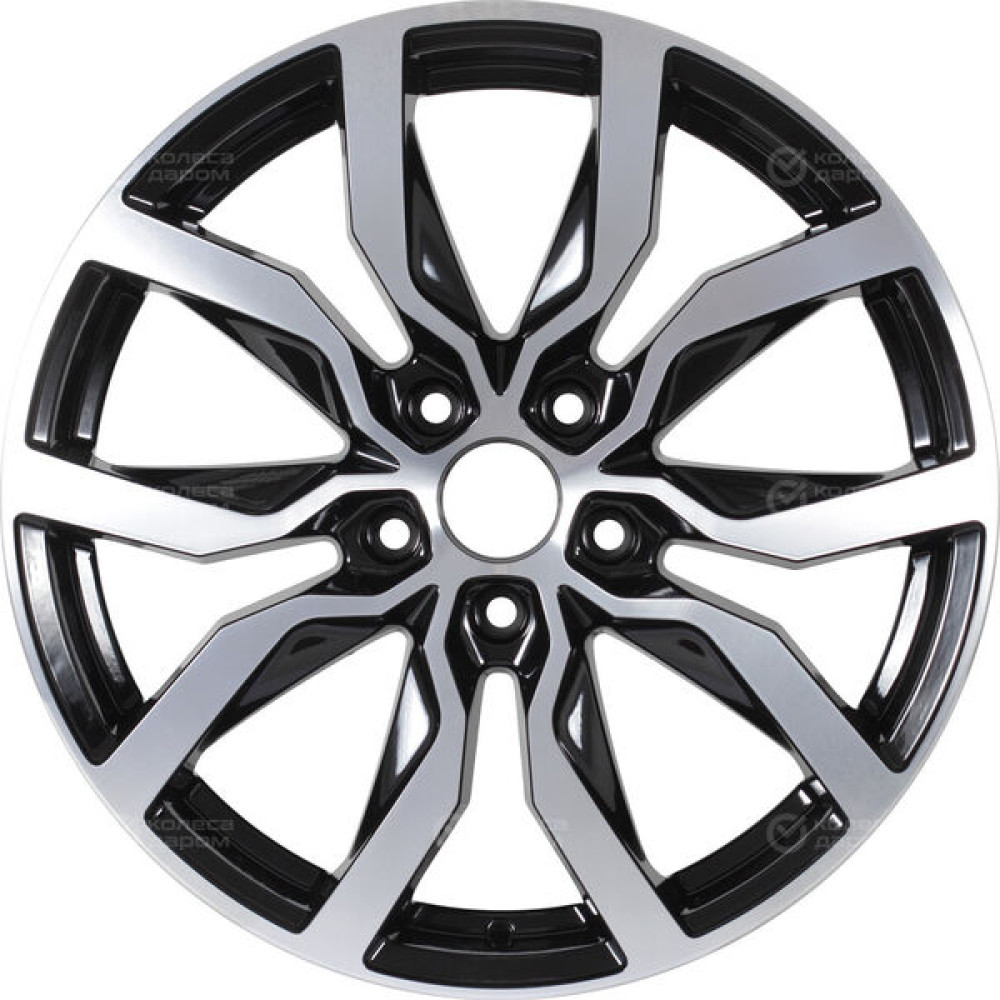 Колесный диск RST R138 7xR18 5x110 ET50 DIA63.4 глянцевый черный с полированной лицевой частью