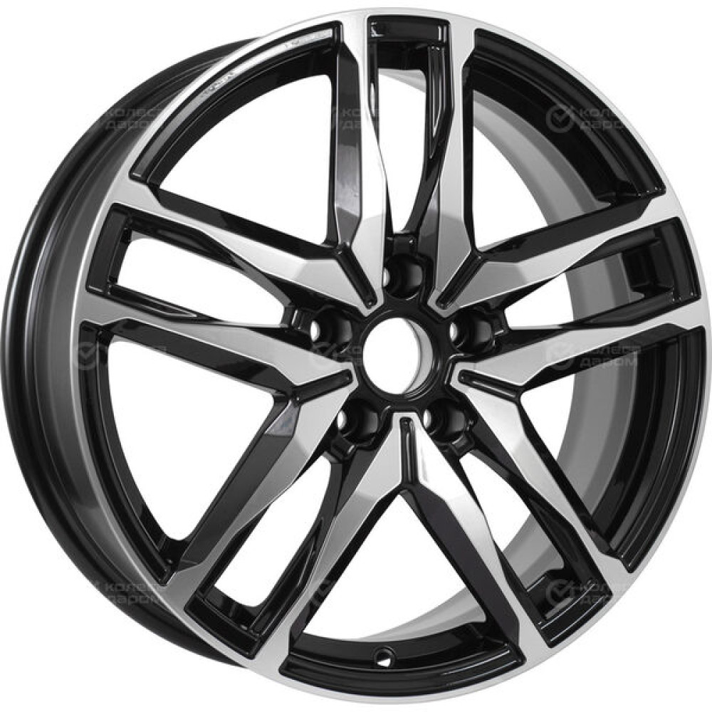 Колесный диск iFree Бомбей 6.5xR18 5x108 ET33 DIA60.1 (уценка) чёрный глянцевый с полированной лицевой частью