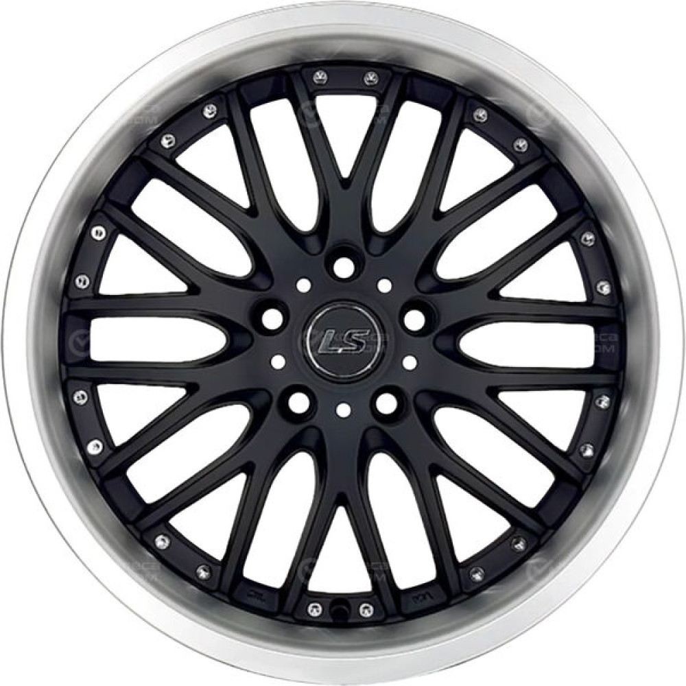 Колесный диск LS LS 564 7.5xR17 5x114.3 ET35 DIA73.1 черный матовый с полированным ободом