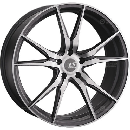 Колесный диск LS FlowForming LS RC04 8.5xR19 5x112 ET35 DIA66.6 темно-серый матовый ,частично полированный