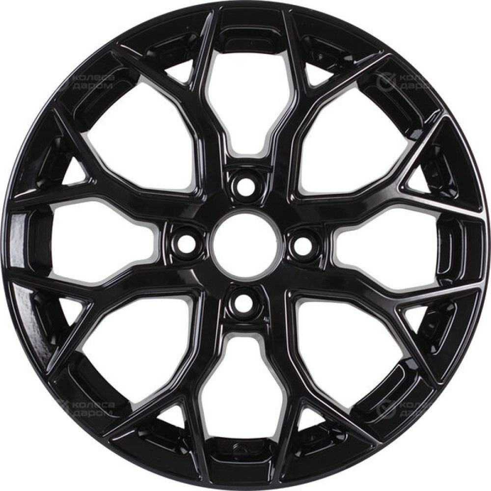 Колесный диск VENTI 1419 5.5xR14 4x100 ET43 DIA60.1 черный глянцевый