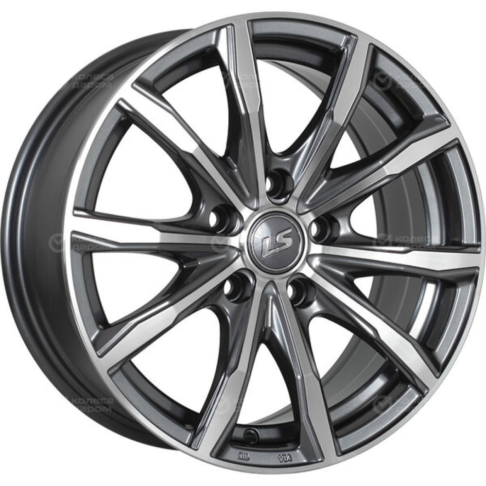 Колесный диск LS LS 786 6xR16 4x100 ET45 DIA60.1 насыщенный темно-серый полностью полированный