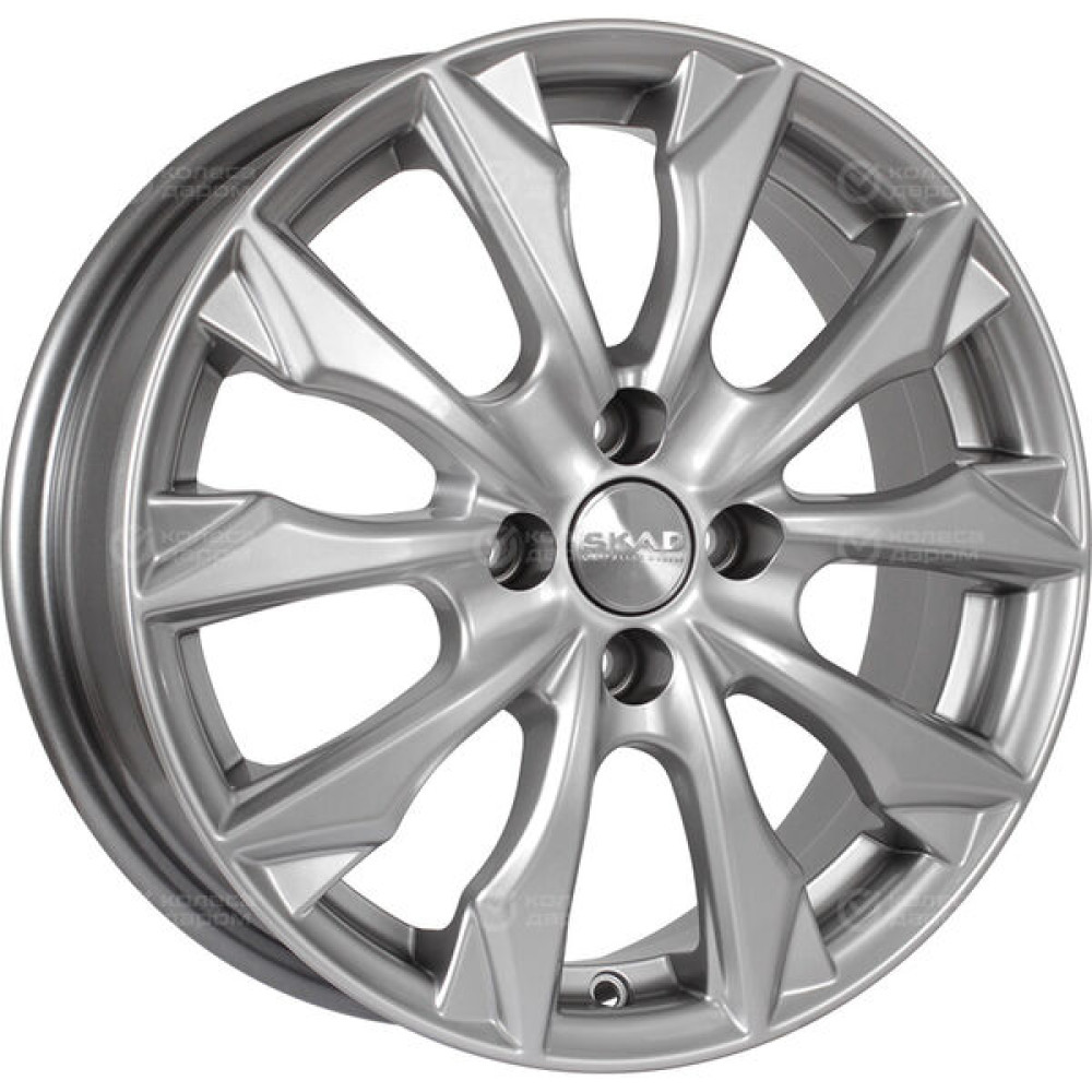 Колесный диск СКАД Нагоя 6xR16 4x100 ET45 DIA60.1 серебристый