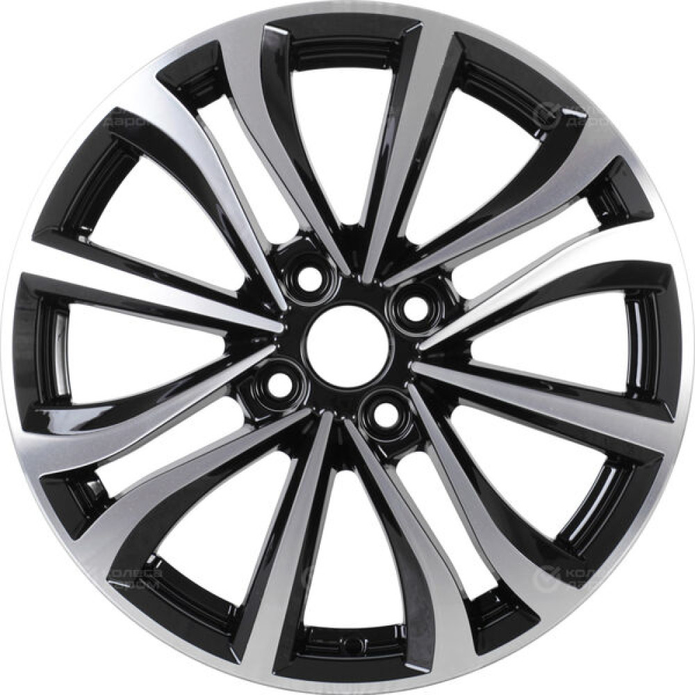 Колесный диск iFree Панган 6xR16 4x100 ET50 DIA60.1 чёрный глянцевый с полированной лицевой частью