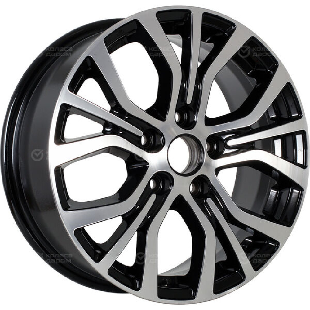 Колесный диск iFree Original КС736 (ZV 16_Qashqai) 6.5xR16 5x114.3 ET40 DIA66.1 черный глянцевый с полированными элементами лицевой поверхности