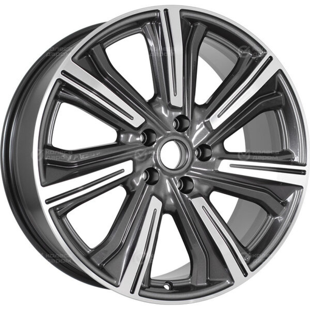Колесный диск СКАД Premium Series Kleemann (КР1067) 8.5xR20 5x112 ET33 DIA66.6 серый глянцевый с полированной лицевой частью