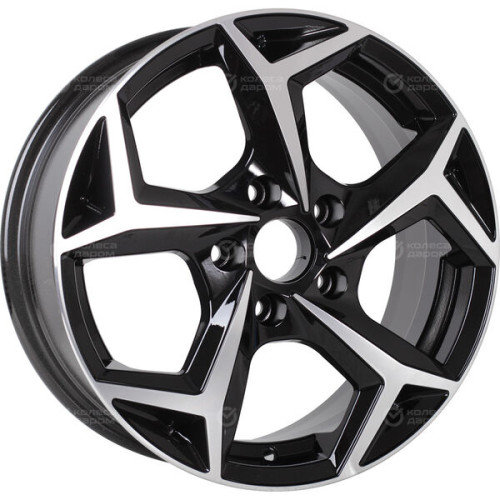 Колесный диск RST R066 6.5xR16 5x114.3 ET38 DIA67.1 глянцевый черный с полированной лицевой частью