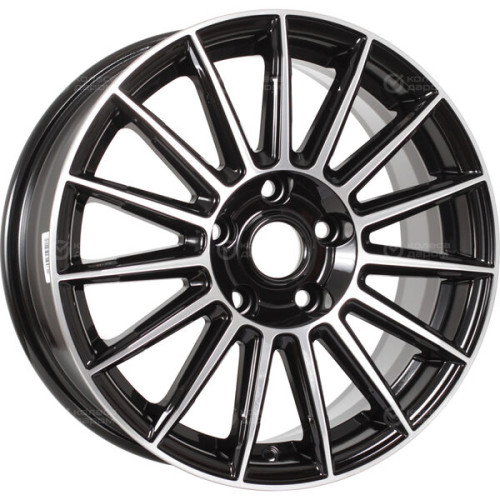 Колесный диск iFree Азур 6.5xR16 5x110 ET46 DIA67.1 чёрный глянцевый с полированной лицевой частью