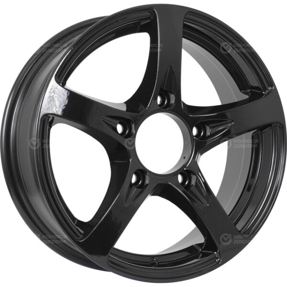 Колесный диск KDW KD1650 6xR16 5x139.7 ET40 DIA98 черный глянцевый