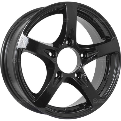 Колесный диск KDW KD1650 6xR16 5x139.7 ET40 DIA98 черный глянцевый