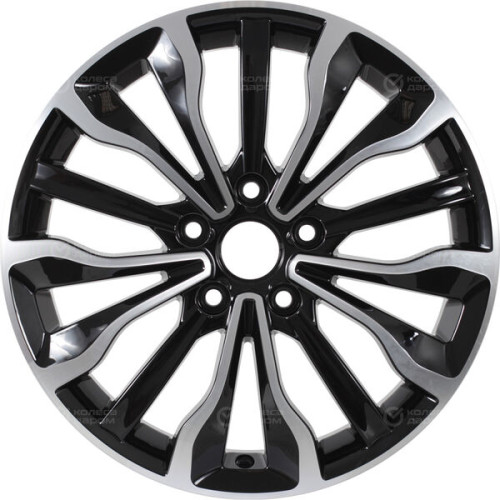Колесный диск КиК Атакама 6.5xR17 5x114.3 ET45 DIA67.1 черный глянцевый с полированными элементами лицевой поверхности