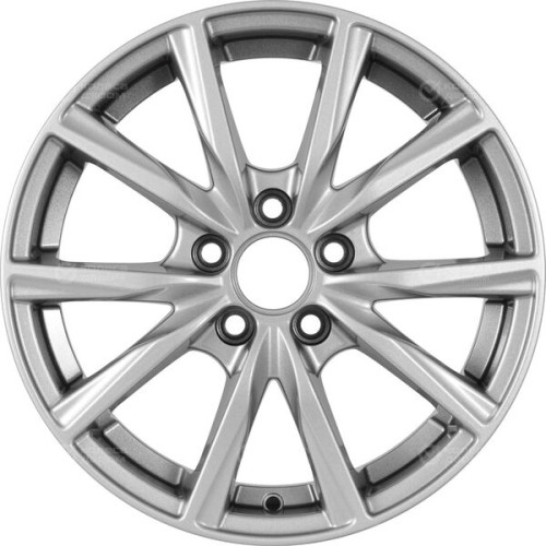 Колесный диск Carwel Гамма 115 6xR15 5x114.3 ET38 DIA67.1 серебристый металлик