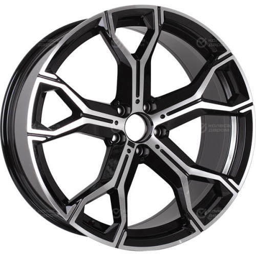 Колесный диск Replay B135 9.5xR22 5x112 ET37 DIA66.6 черный полностью полированный