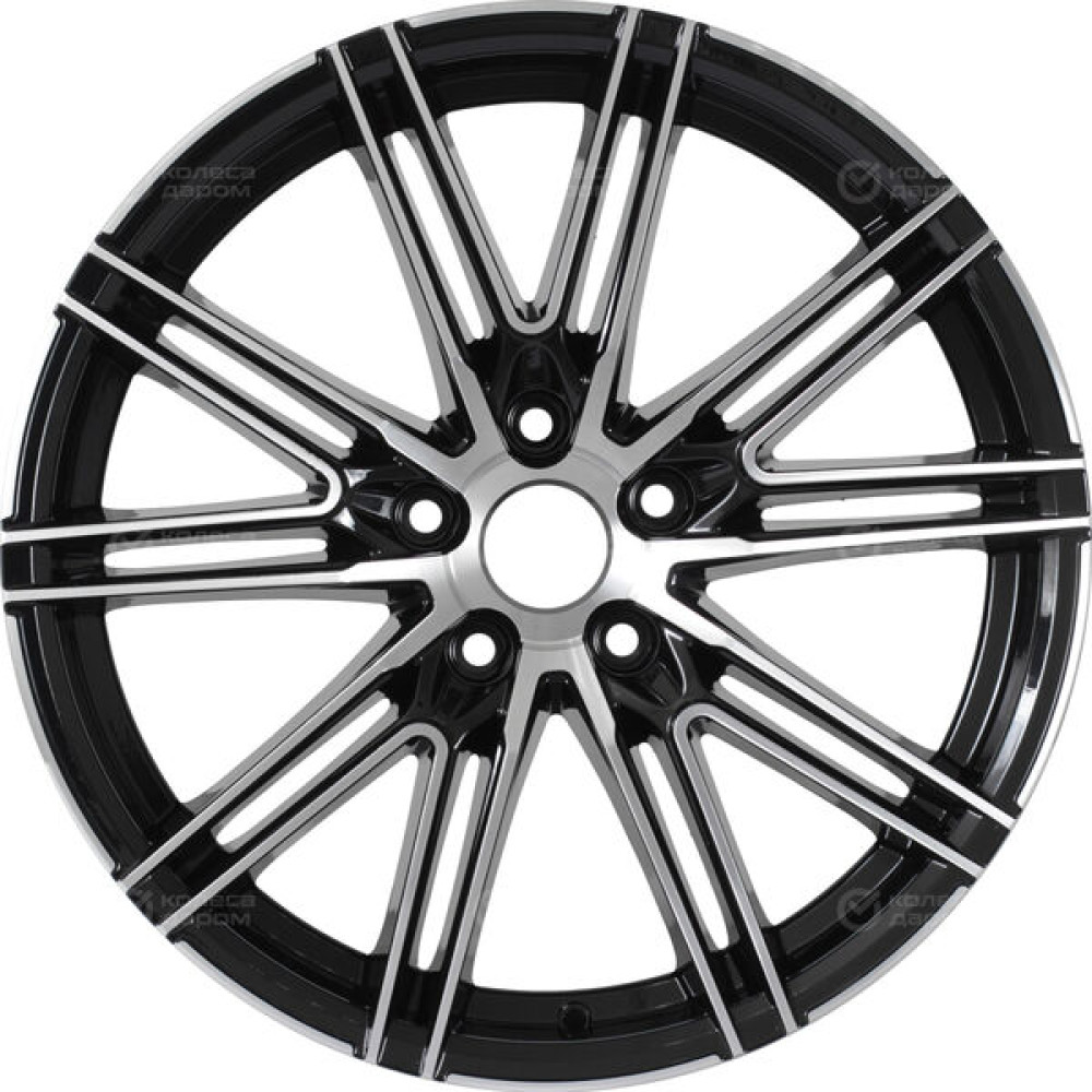 Колесный диск RST R168 8xR18 5x114.3 ET50 DIA60.1 глянцевый черный с полированной лицевой частью