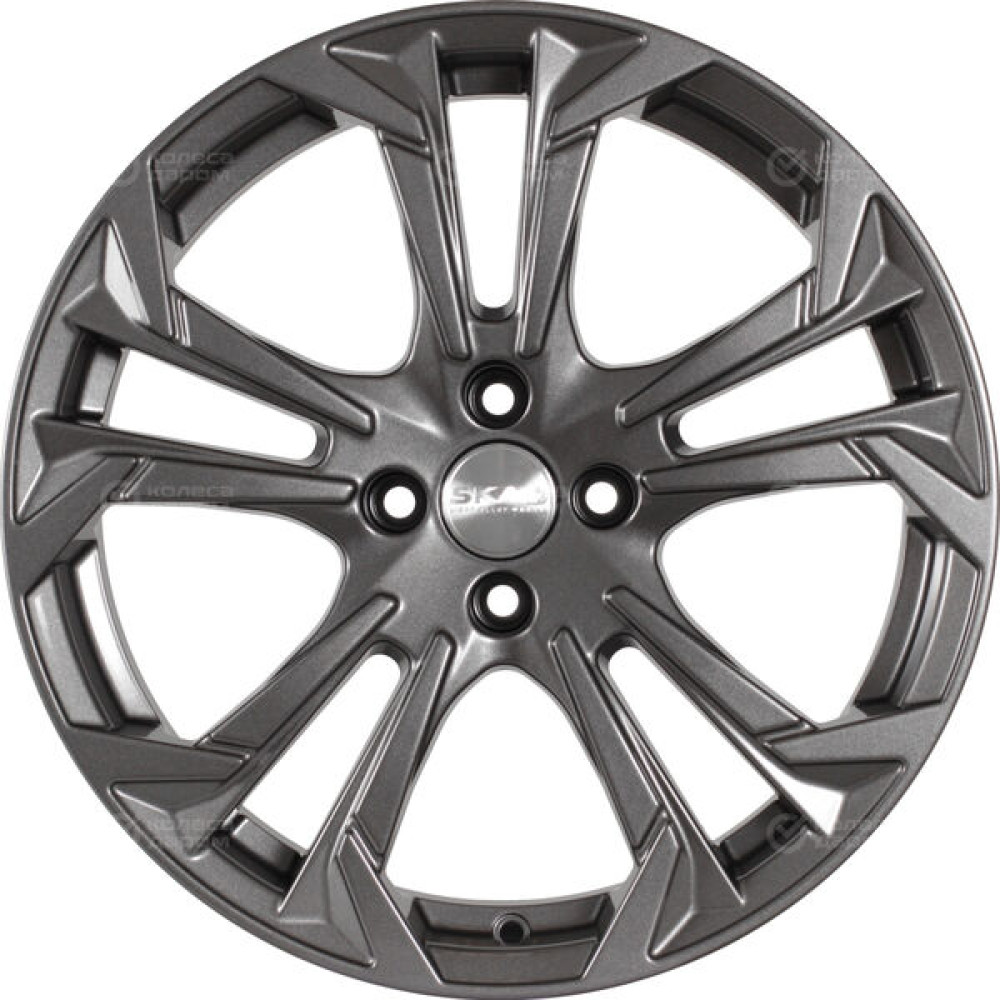 Колесный диск СКАД Дунай 7xR17 4x100 ET45 DIA54.1 темно-серый цвет с перламутровыми оттенками