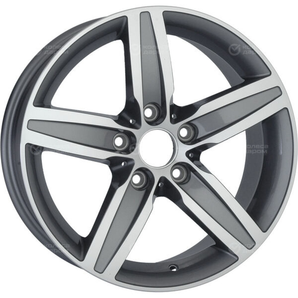 Колесный диск Replay B142 7.5xR17 5x120 ET37 DIA72.6 насыщенный темно-серый полностью полированный