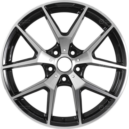 Колесный диск Replay MR266 8xR18 5x112 ET43 DIA66.6 черный глянцевый с полированной лицевой частью
