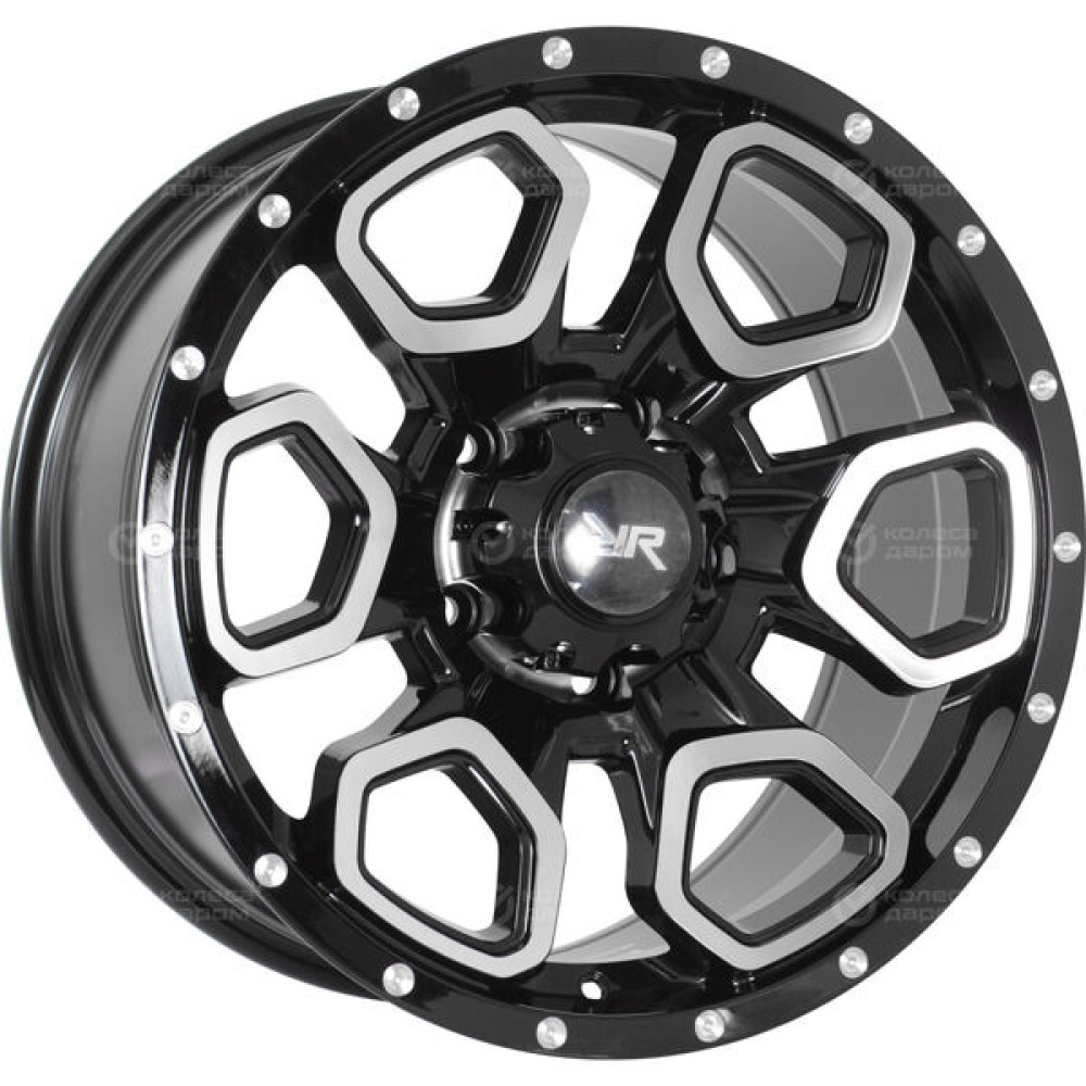 Колесный диск Race Ready CSSD2827 9xR18 5x139.7 ET20 DIA110.5 черный глянцевый с полированной лицевой поверхностью