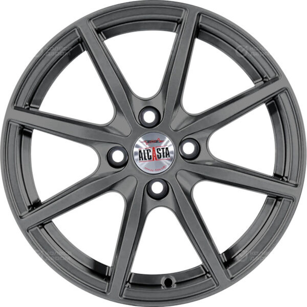 Колесный диск Alcasta M63 6xR15 4x100 ET46 DIA60.1 темно-серый цвет с перламутровыми оттенками