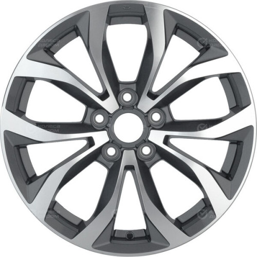 Колесный диск Replay B320 7xR18 5x112 ET22 DIA66.6 глянцевый темно-серый с полированной лицевой частью