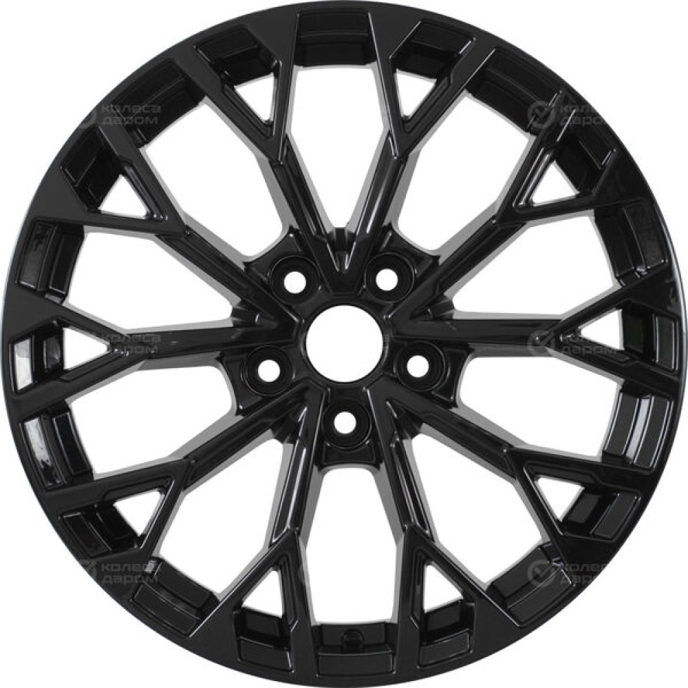 Колесный диск KHOMEN KHW1718 (Jac/Москвич 3) 7xR17 5x108 ET40 DIA54.1 черный глянцевый