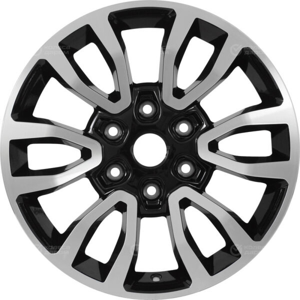 Колесный диск Replay MI180 7.5xR18 6x139.7 ET38 DIA67.1 черный с полированной лицевой стороной