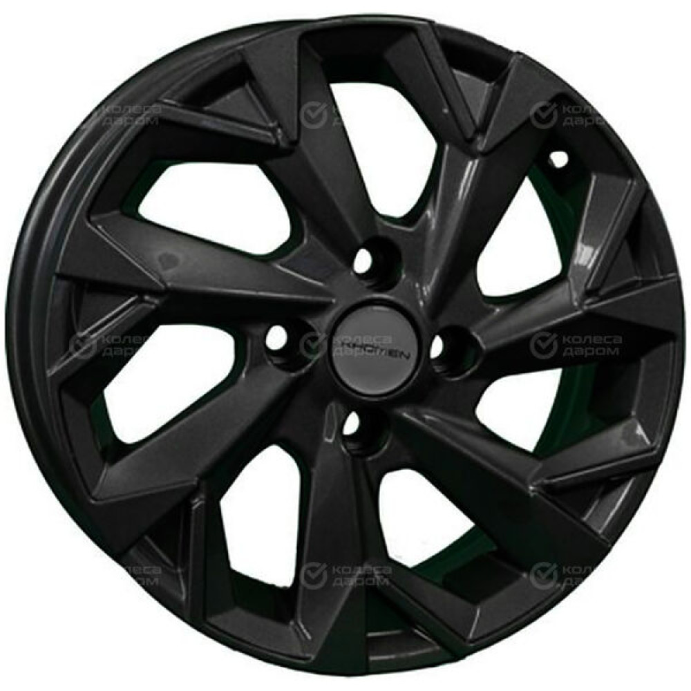 Колесный диск KHOMEN KHW1402 (Accent/Getz/i20) 5.5xR14 4x100 ET38 DIA67.1 черный глянцевый