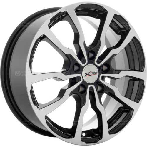 Колесный диск X-trike X117 6.5xR16 5x114.3 ET40 DIA66.1 черный глянцевый с полированной лицевой поверхностью