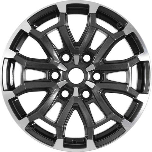 Колесный диск СКАД Авилис 8xR18 6x139.7 ET25 DIA106.1 темно-серый глянцевый с полированной лицевой частью