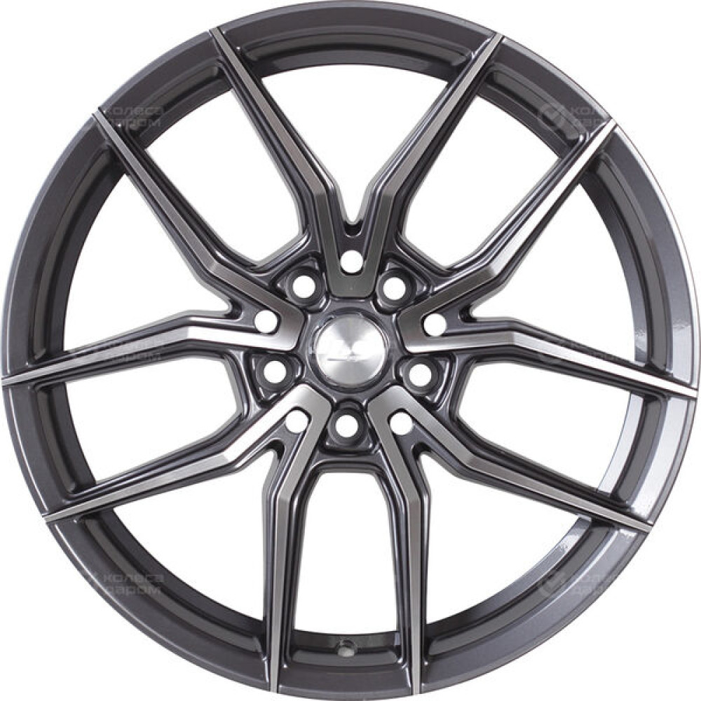 Колесный диск LS LS 1242 7.5xR17 4x100 ET40 DIA60.1 насыщенный темно-серый полностью полированный