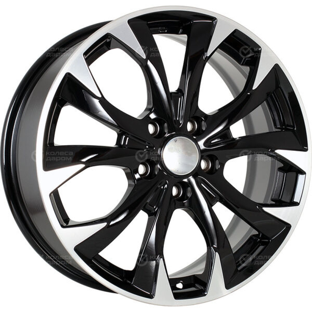 Колесный диск iFree Original КС740 (ZV 17_Jetta/Golf) 7xR17 5x112 ET54 DIA57.1 черный глянцевый с полированными элементами лицевой поверхности