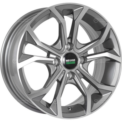 Колесный диск Megami MGM-33 6.5xR15 4x100 ET36 DIA60.1 насыщенный темно-серый полностью полированный