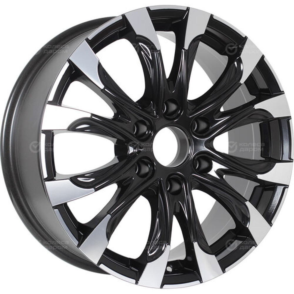 Колесный диск RST R118 7.5xR18 6x139.7 ET42 DIA75.1 глянцевый черный с полированной лицевой частью