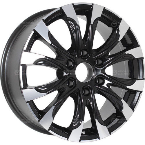 Колесный диск RST R118 7.5xR18 6x139.7 ET42 DIA75.1 глянцевый черный с полированной лицевой частью